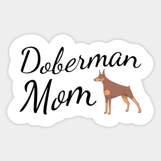 Doberman Mom Sticker